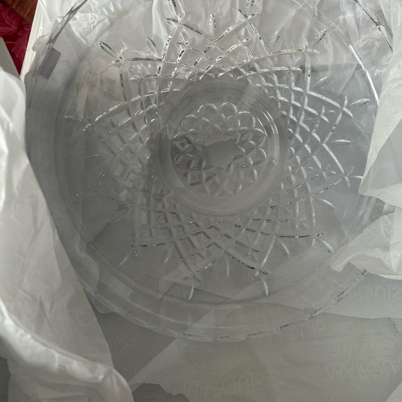 2 Piece Crystal -Waterford Marquis Dip and Cracker/Chip Server - Picture 4 of 9